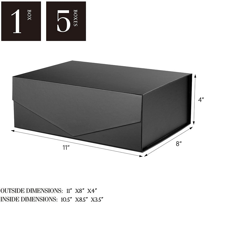Wholesale 4 Colors 11x8x4 Inches Matte Gift Box with Lid for Presents