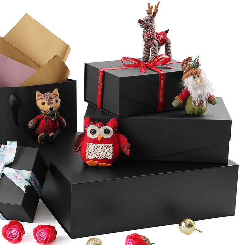 Wholesale 14x9.5x4.5 Inches Magnetic Folding Gift Box For Packaging - Kraft