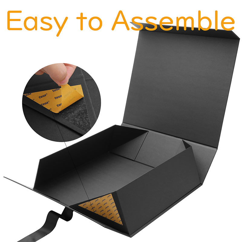 Wholesale Magnetic Collapsible Gift Box with Ribbon (17x14.5x5.5'')