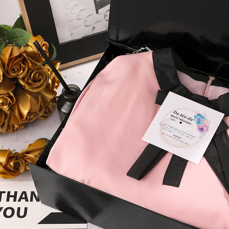Wholesale 2 Color 9.5x7x4 Inches Black Gift Boxes with Square Flap Lids
