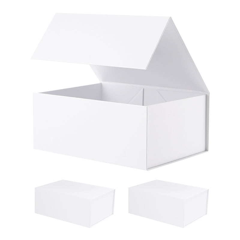 Wholesale 2 Color 9.5x7x4 Inches Black Gift Boxes with Square Flap Lids