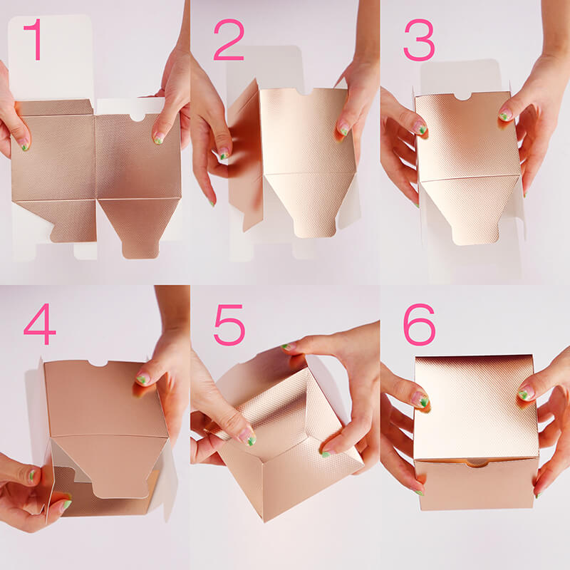 Wholesale 2 Colors 4x4x4 Inches Gift Boxes for Small Gifts Cupcake Boxes