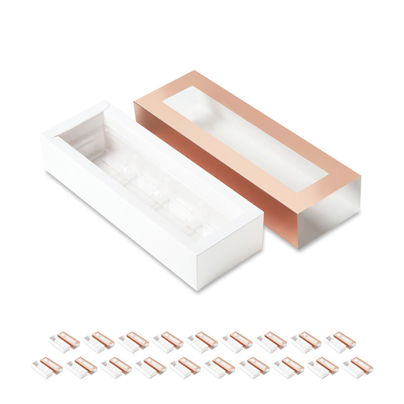 Wholesale 4 Colors 4-Piece Truffle Boxes Chocolate Boxes with Tray Size 5.75x1.25 Inches