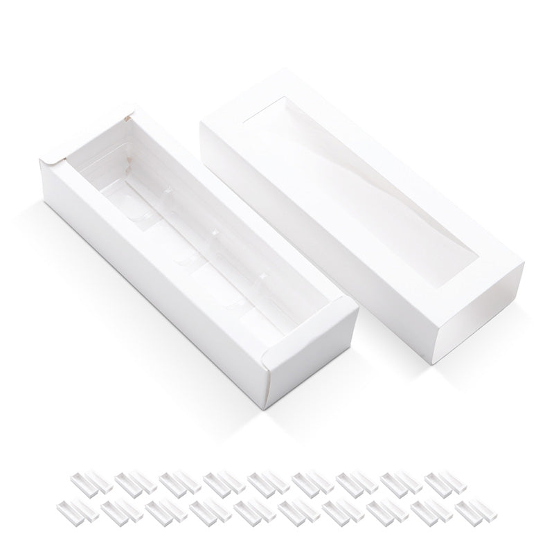 Wholesale 4 Colors 4-Piece Truffle Boxes Chocolate Boxes with Tray Size 5.75x1.25 Inches