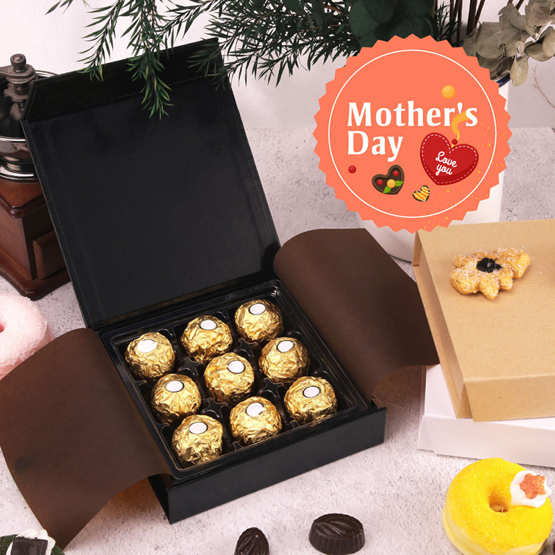Wholesale 4 Colors 9-Piece Chocolates Boxes Truffle Gift Boxes