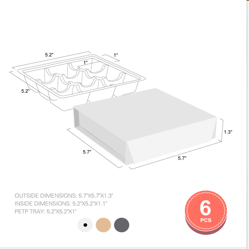 Wholesale 4 Colors 9-Piece Chocolates Boxes Truffle Gift Boxes