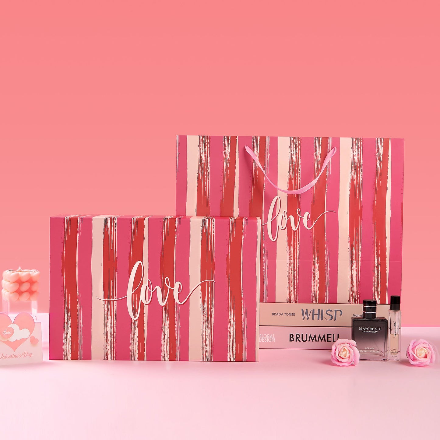 Wholesale Valentine's Day 14x9.5x4.5 Inches LOVE Gift Box and Bag