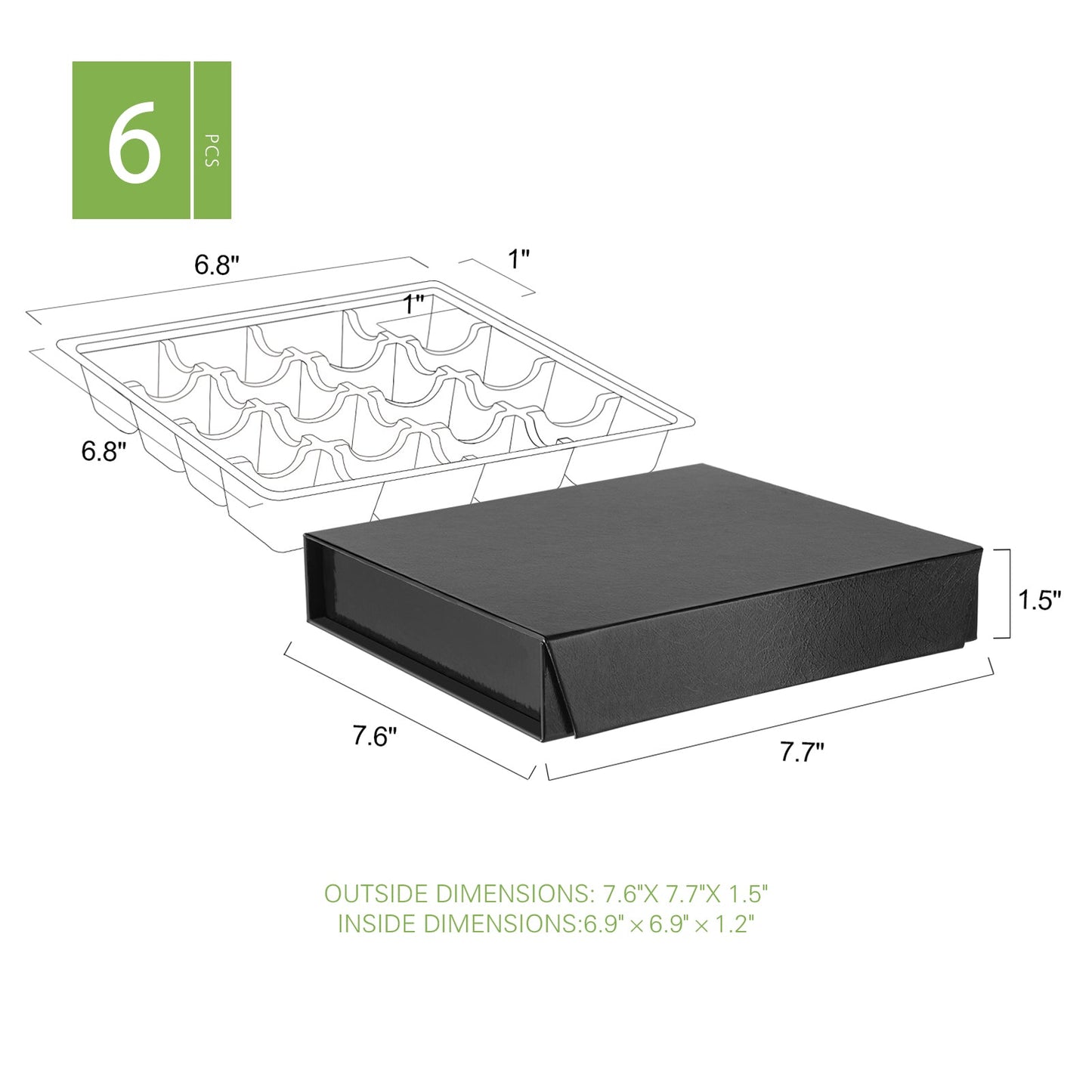 Wholesale 4 Colors 16-Piece Chocolates Boxes Truffle Gift Boxes