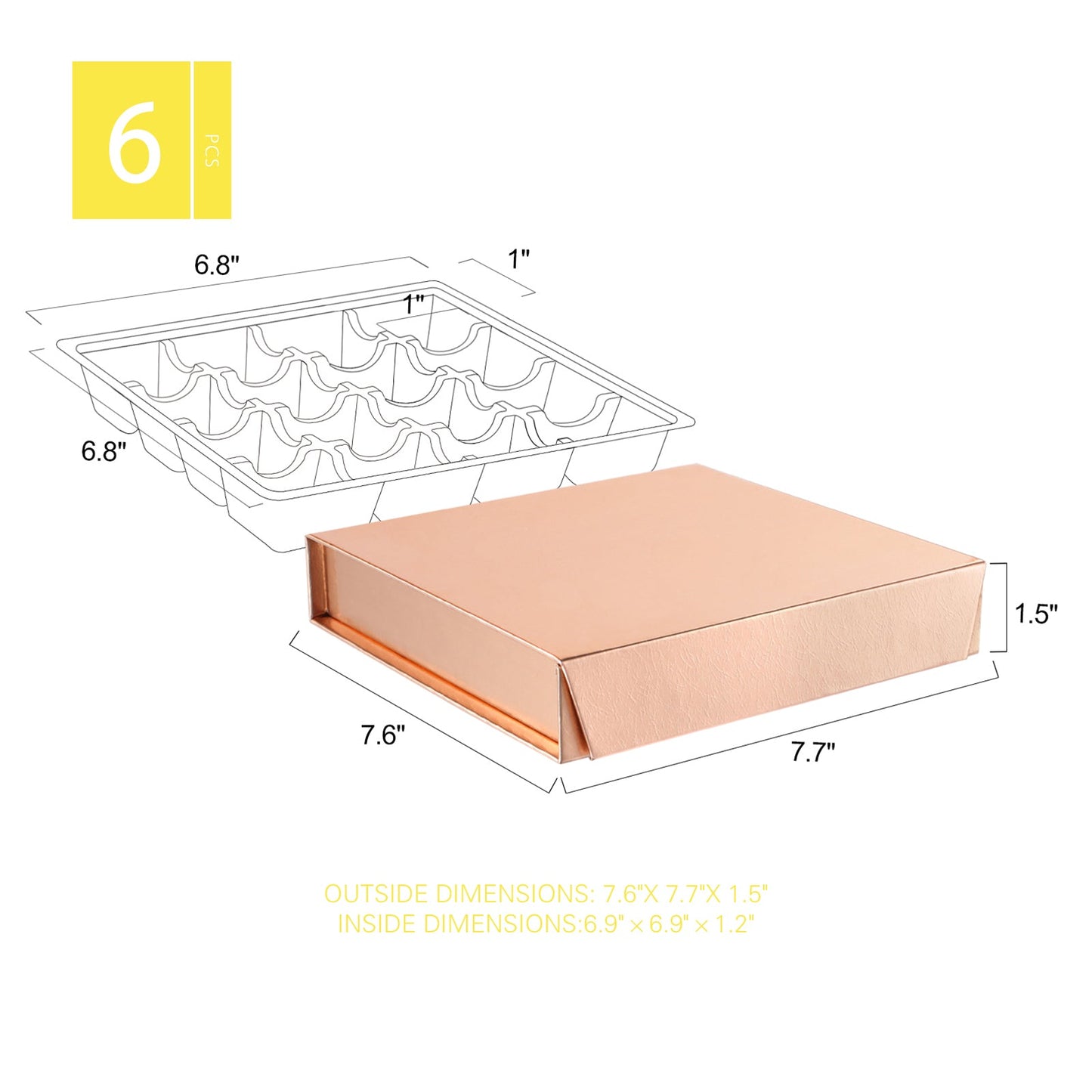 Wholesale 4 Colors 16-Piece Chocolates Boxes Truffle Gift Boxes