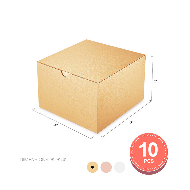 Wholesale 4 Colors 6x6x4 Inches Small Gift Cardboard Boxes