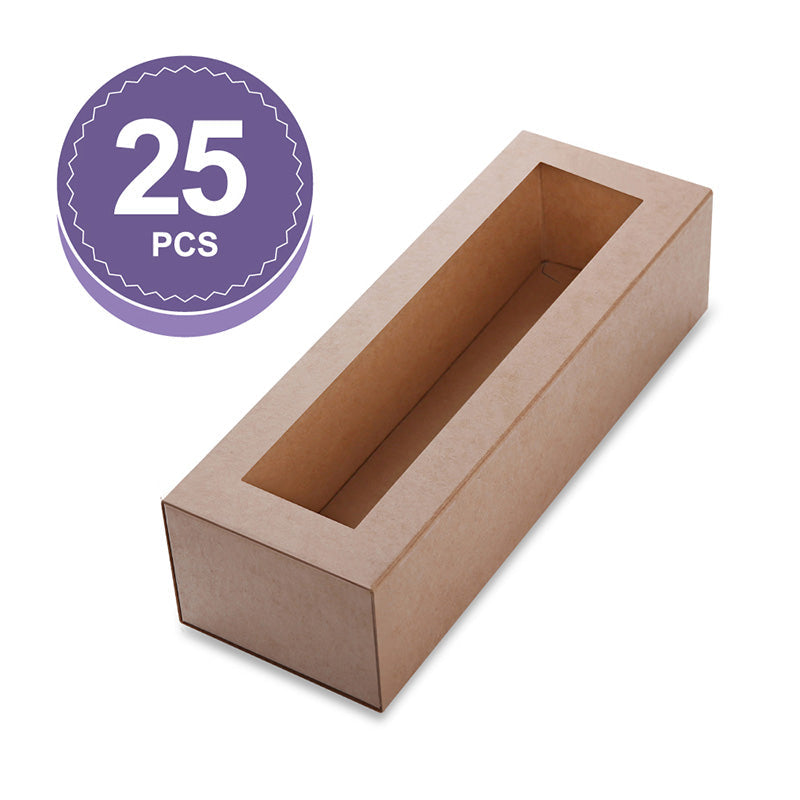 Wholesale 7.25x1.8x1.75 Inches Macaron Boxes for 6 Macarons with Clear Window (without Macaron inside)