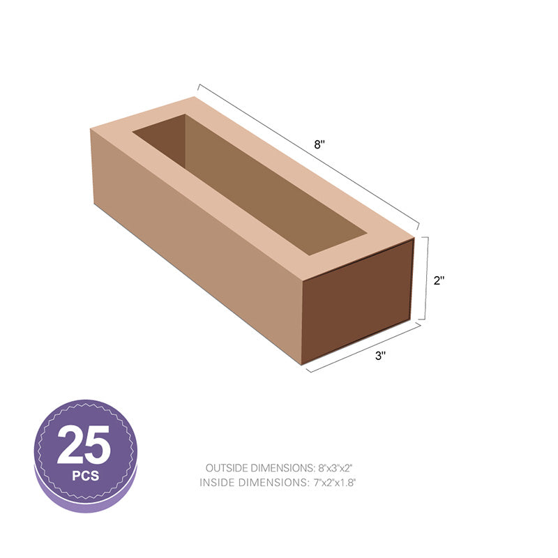 Wholesale 7.25x1.8x1.75 Inches Macaron Boxes for 6 Macarons with Clear Window (without Macaron inside)