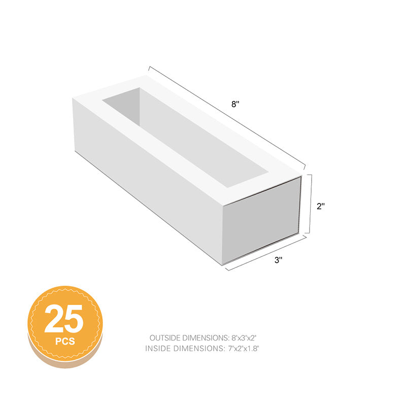 Wholesale 7.25x1.8x1.75 Inches Macaron Boxes for 6 Macarons with Clear Window (without Macaron inside)