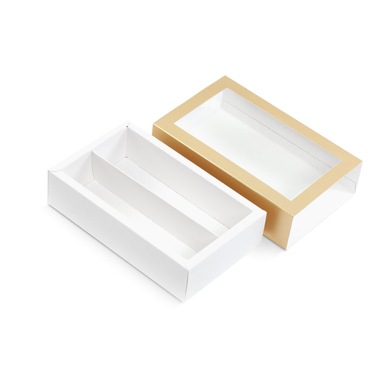 Wholesale 7.25×4×1.8 Inches 12 Macaron Gift Box with Clear Window (without Macarons inside)