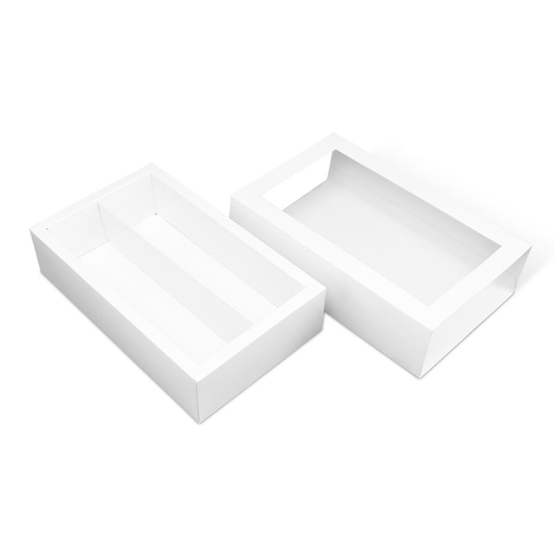 Wholesale 7.25×4×1.8 Inches 12 Macaron Gift Box with Clear Window (without Macarons inside)