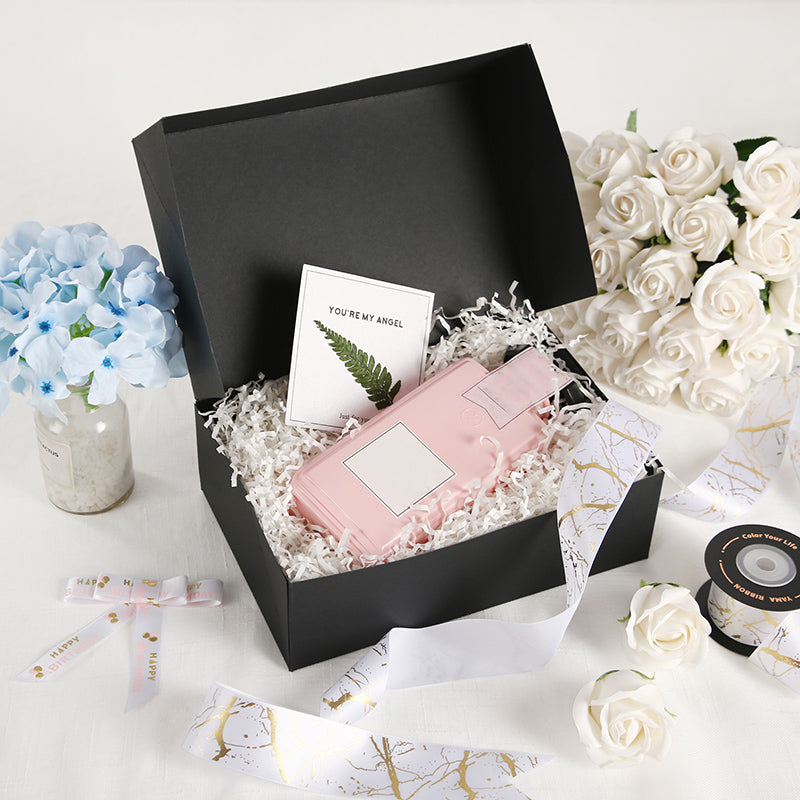 Wholesale 9.5x6.5x3 Inches Matte Black Paper Gift Boxes for Light Gifts
