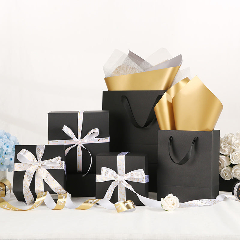Wholesale 9.5x6.5x3 Inches Matte Black Paper Gift Boxes for Light Gifts