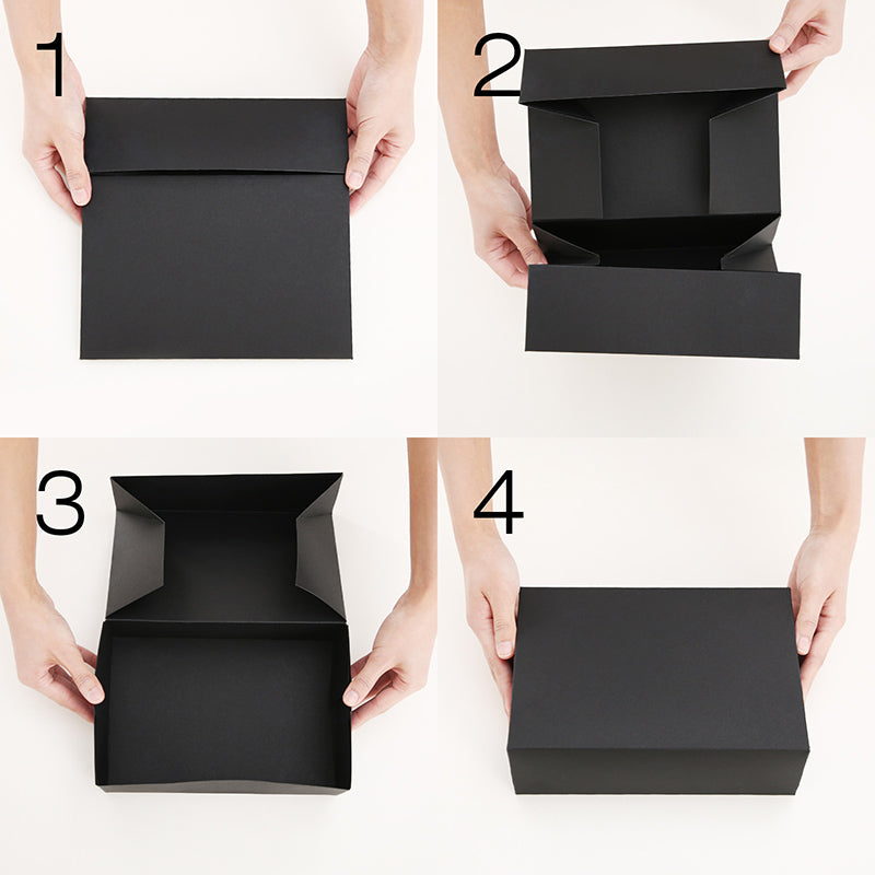 Wholesale 9.5x6.5x3 Inches Matte Black Paper Gift Boxes for Light Gifts