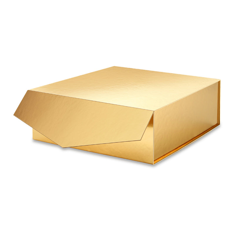 Wholesale 5 Colors 9.5x9.5x3.5 Inches Glossy Collapsible Gift Boxes