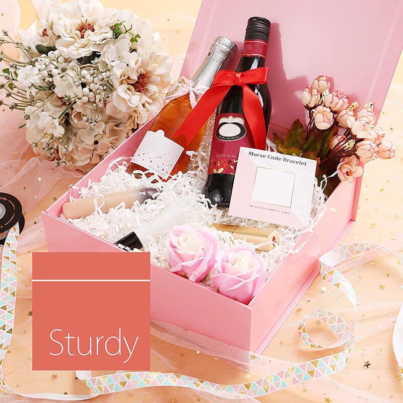 Wholesale 5 Colors 9.5x9.5x3.5 Inches Glossy Collapsible Gift Boxes