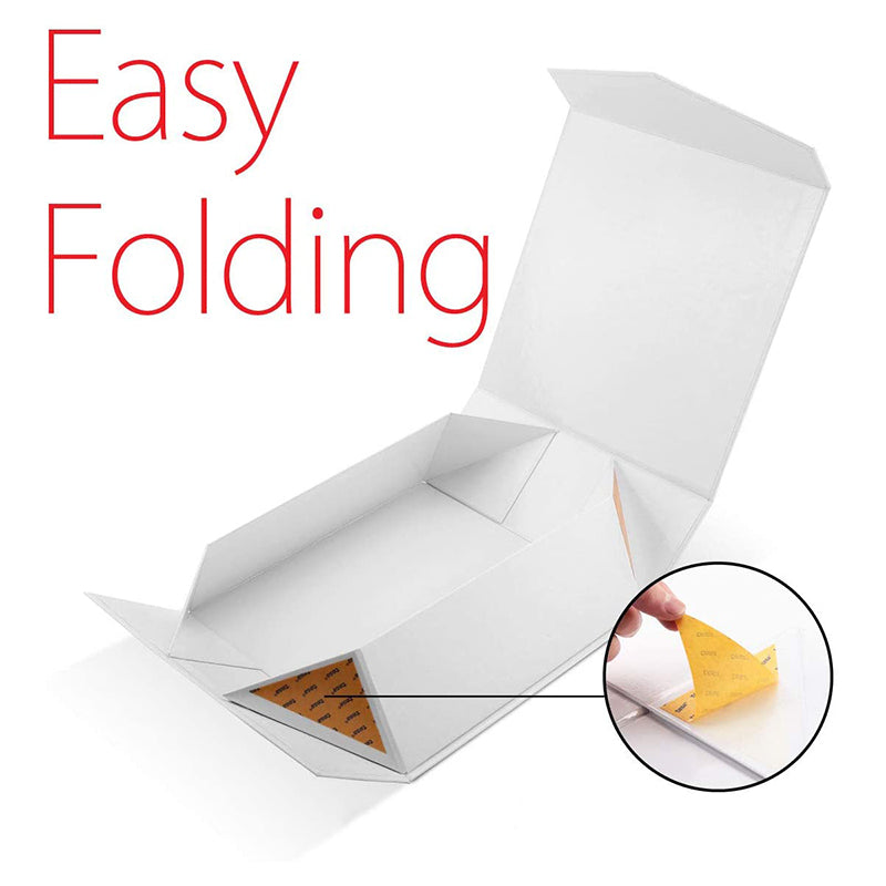 Wholesale 5 Colors 9.5x9.5x3.5 Inches Glossy Collapsible Gift Boxes