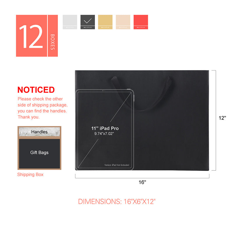 Wholesale 4 Colors 16x6x12 Inches Premium Gift Bags