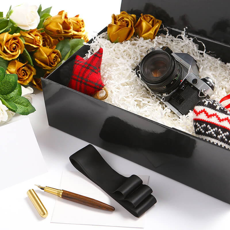 Wholesale 6 Colors Magnetic Collapsible Gift Box with Card and Ribbon (14x9.5x4.5'')