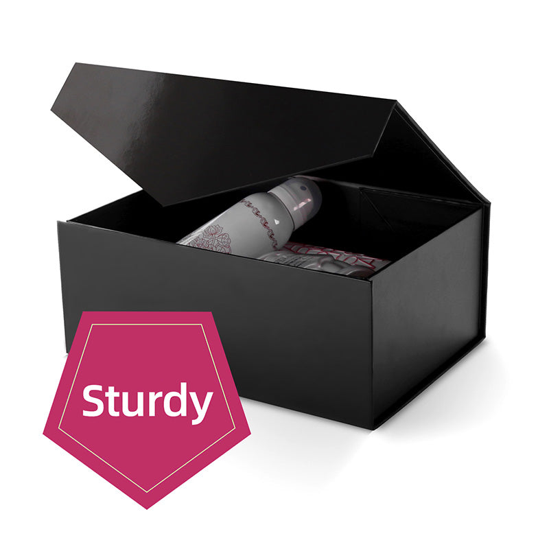 Wholesale 6 Color Magnetic Collapsible Gift Box with Card and Ribbon (9.5x7x4")