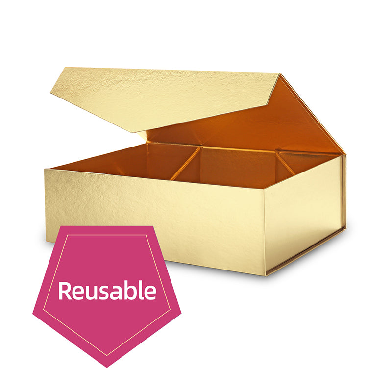 Wholesale 6 Colors Magnetic Collapsible Gift Box with Card and Ribbon (14x9.5x4.5'')