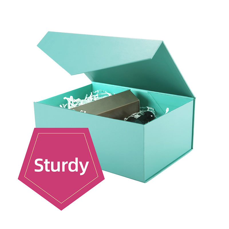 Wholesale 6 Color Magnetic Collapsible Gift Box with Card and Ribbon (9.5x7x4")