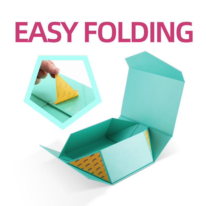 Wholesale 6 Color Magnetic Collapsible Gift Box with Card and Ribbon (9.5x7x4")