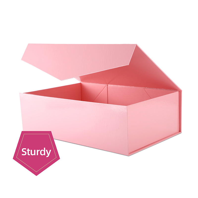 Wholesale 6 Colors Magnetic Collapsible Gift Box with Card and Ribbon (14x9.5x4.5'')