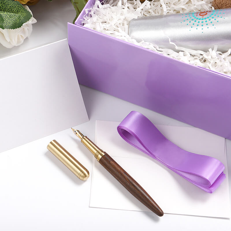 Wholesale 6 Color Magnetic Collapsible Gift Box with Card and Ribbon (9.5x7x4")