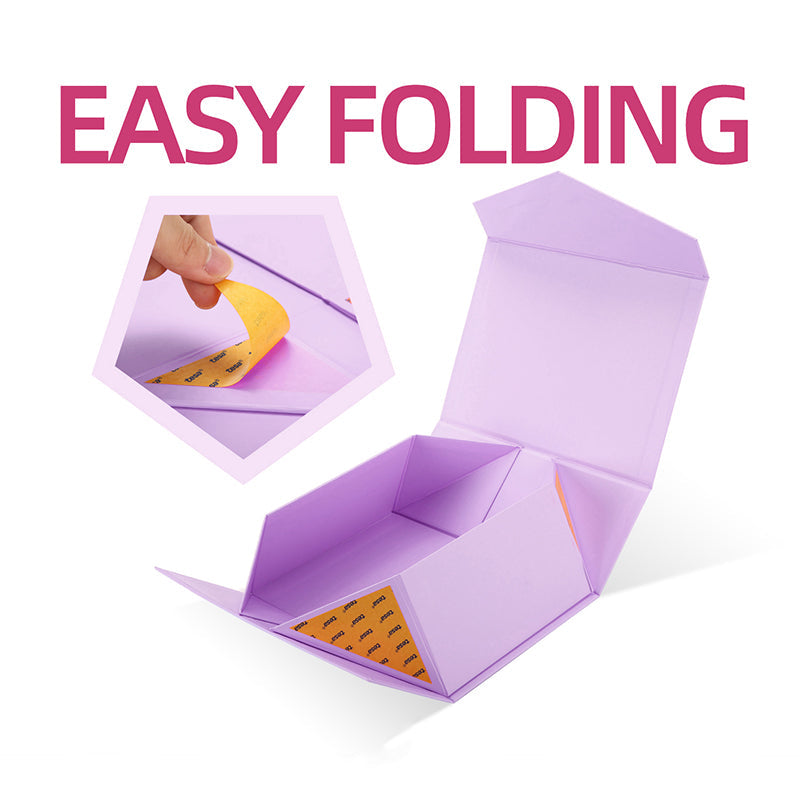 Wholesale 6 Color Magnetic Collapsible Gift Box with Card and Ribbon (9.5x7x4")
