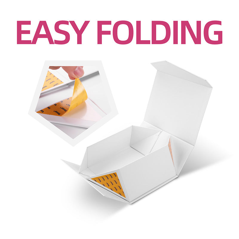 Wholesale 6 Color Magnetic Collapsible Gift Box with Card and Ribbon (9.5x7x4")