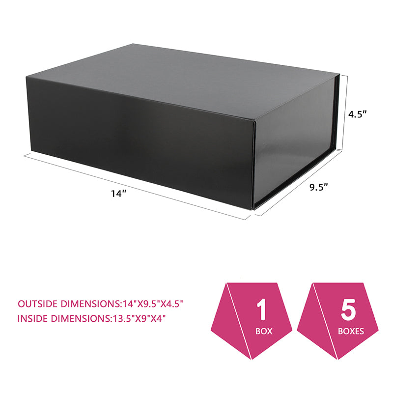Wholesale 5 Color 14x9.5x4.5 Inches Large Bridesmaid Proposal Box with Magnetic Closure