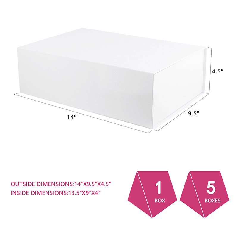 Wholesale 5 Color 14x9.5x4.5 Inches Large Bridesmaid Proposal Box with Magnetic Closure