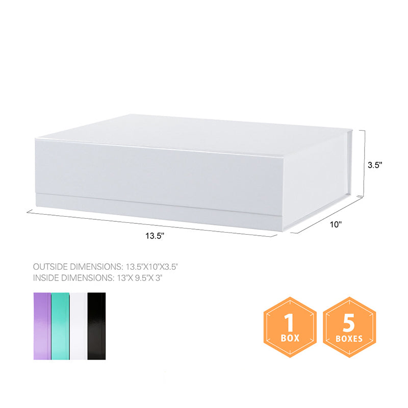 Wholesale 6 Colors 13.5x10x3.5 Inches Gift Box