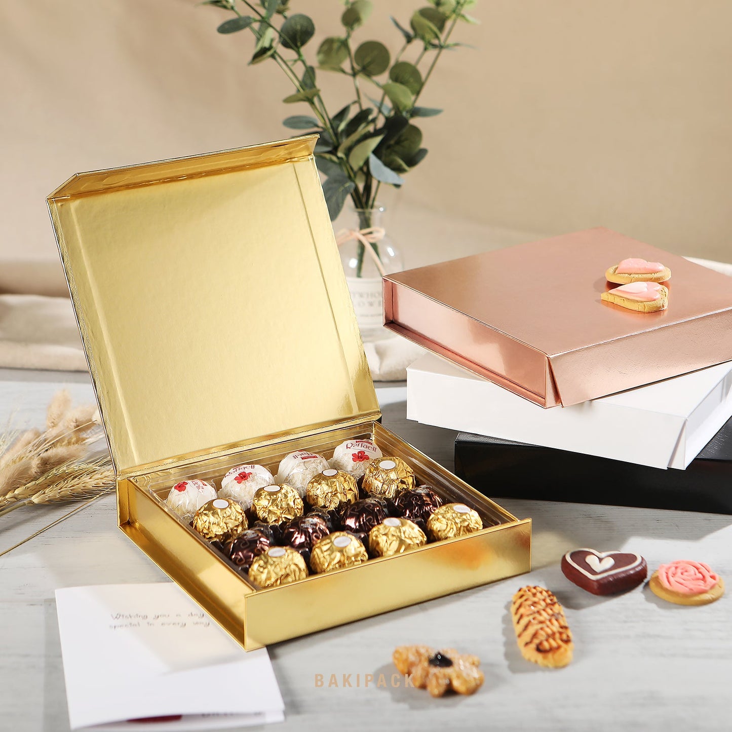 Wholesale 4 Colors 16-Piece Chocolates Boxes Truffle Gift Boxes