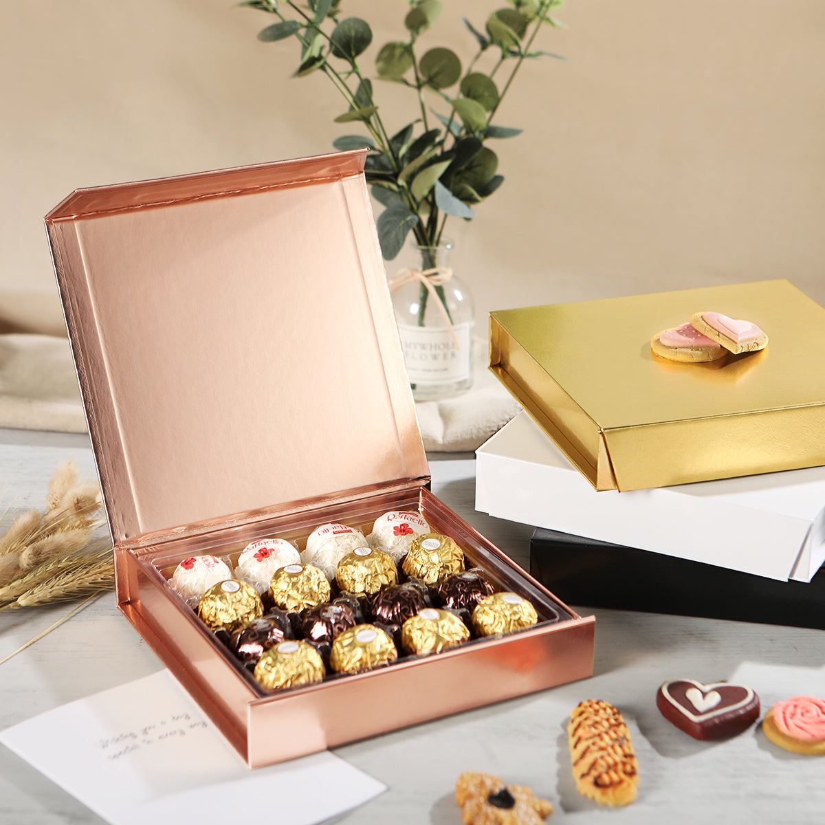Wholesale 4 Colors 16-Piece Chocolates Boxes Truffle Gift Boxes