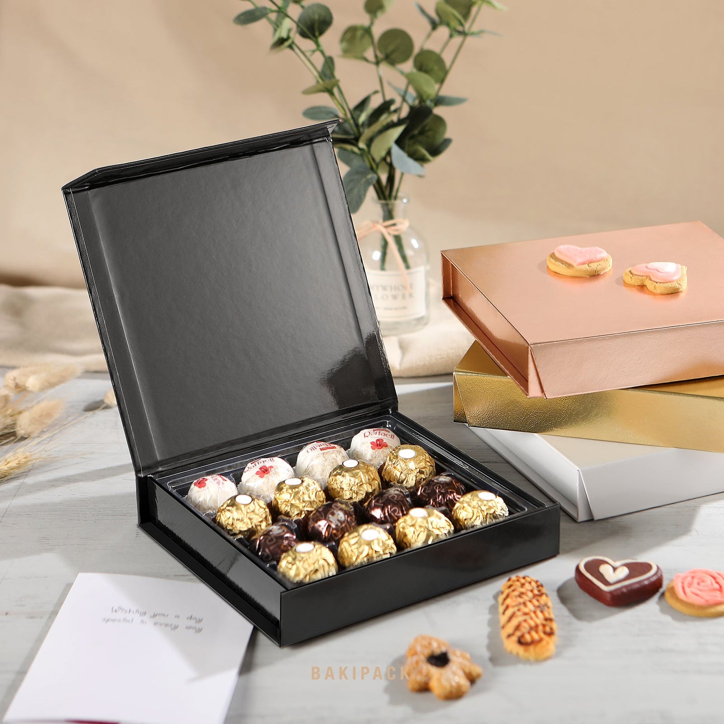 Wholesale 4 Colors 16-Piece Chocolates Boxes Truffle Gift Boxes