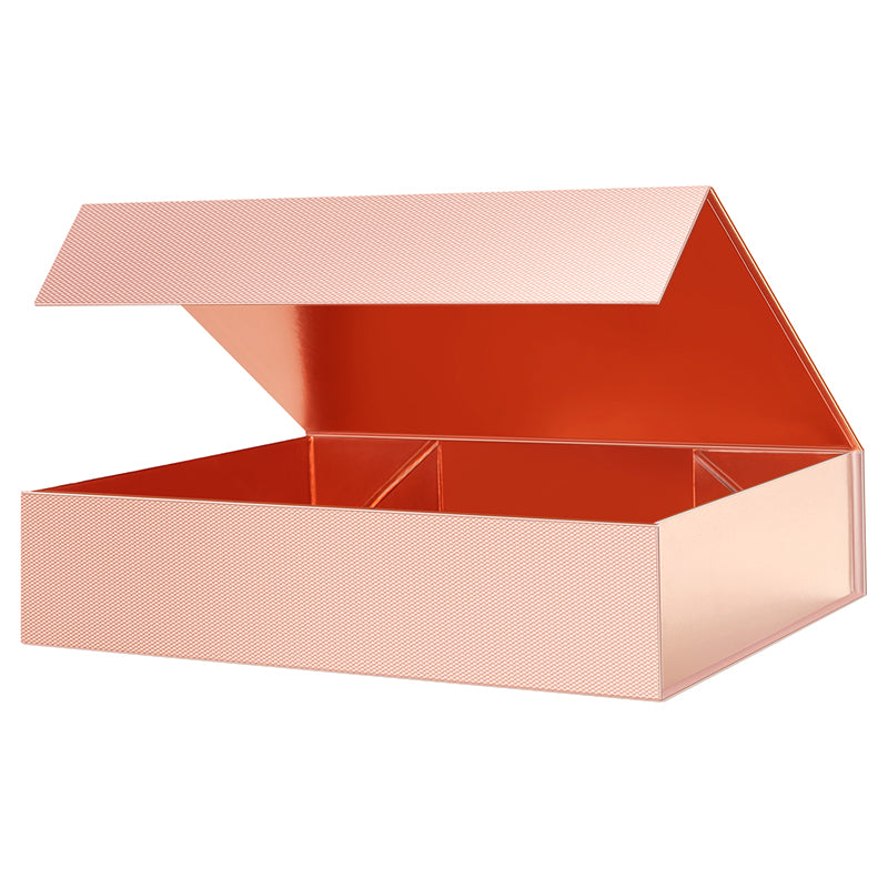 PKGSMART 11.5x8x2.5 Inches Rose Gold for Gift Packaging-5 pcs