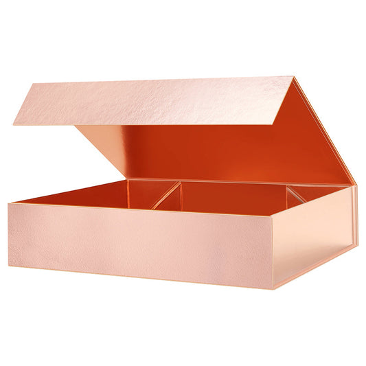 PKGSMART 11.5x8x2.5 Inches Rose Gold Clothing Boxes Shirt Boxes for Gift Packaging