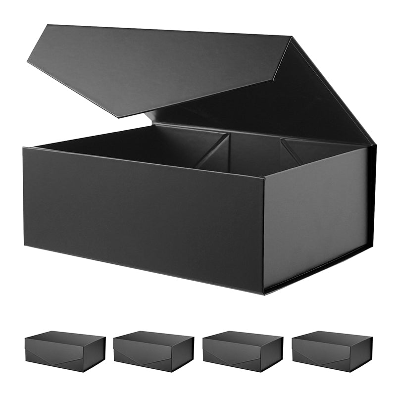 PKGSMART 2 Color 11x8x4 Inches Matte Gift Box with Lid for Presents-5 Boxes