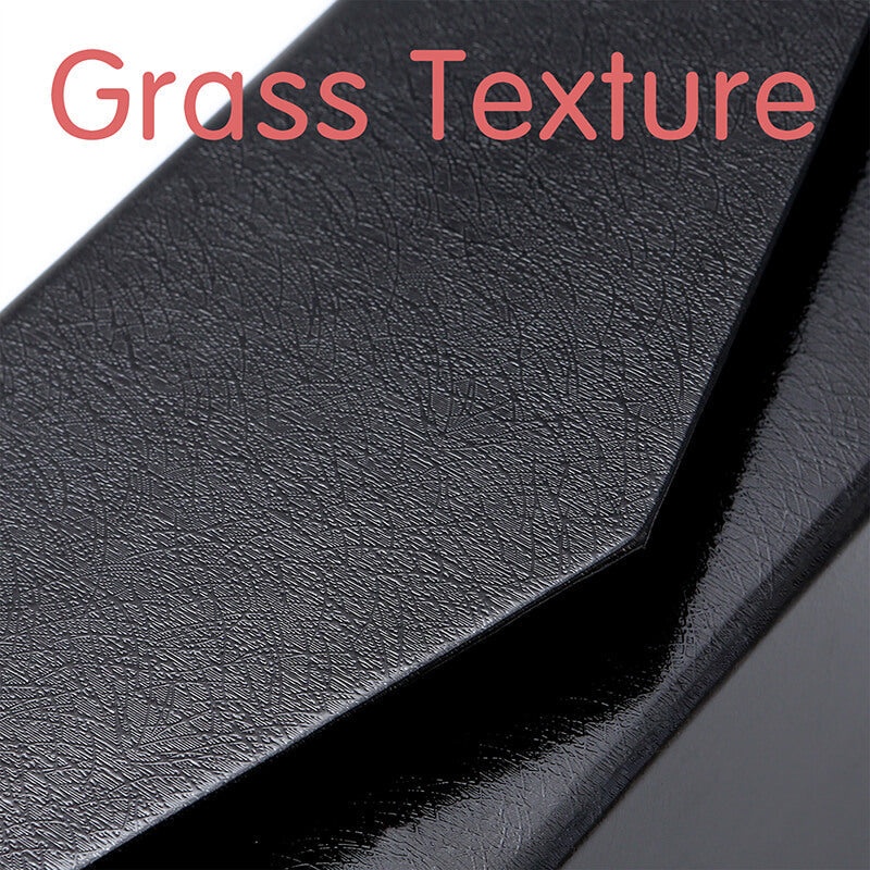 PKGSMART 12x8.5x4 Inches Black Grass Texture Collapsible Large Gift Boxes-5 Boxes