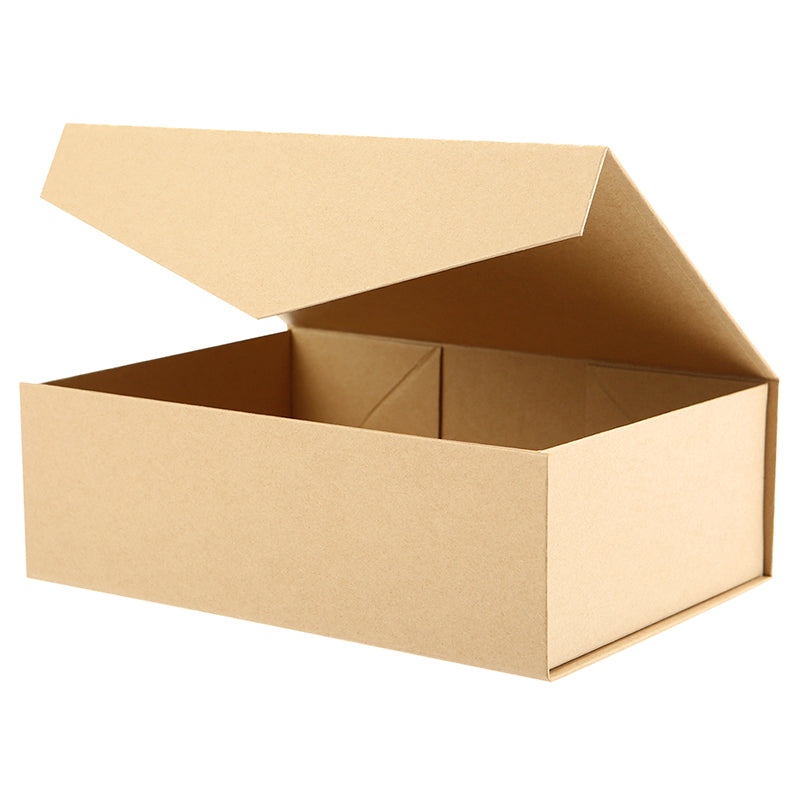 PKGSMART 12x8.5x4 Inches Kraft Box with Magnetic Lid for Gift Packaging-5 Boxes