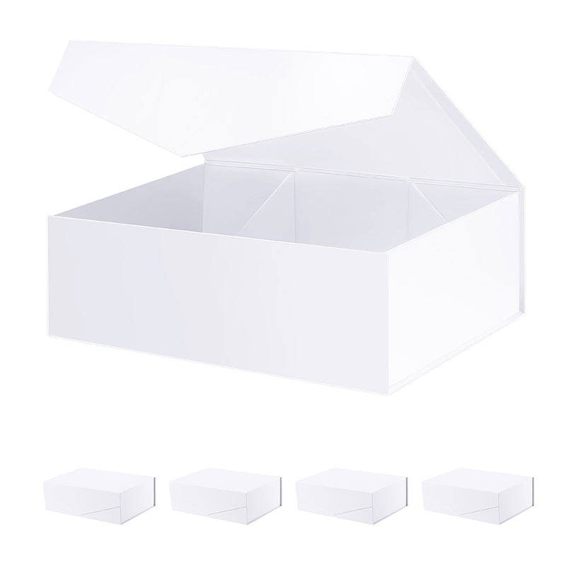 PKGSMART 12x8.5x4 Inches Matte Collapsible Large Gift Boxes