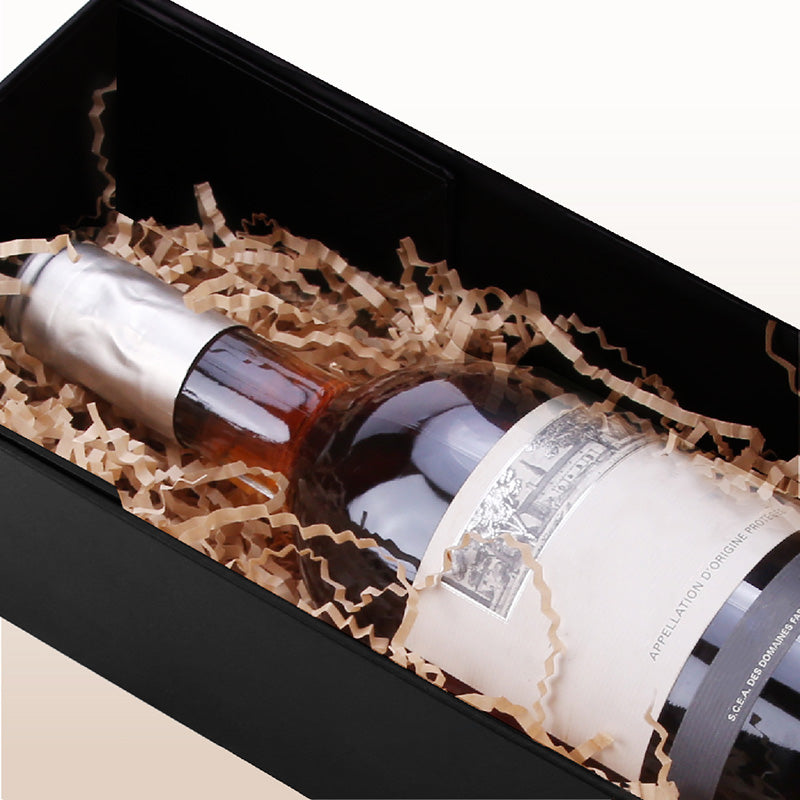 PKGSMART 13.5x4.5x4 Inches Wine Bottle Gift Boxes for Liquor and Champagne - Pack of 2/6/30/300 boxes