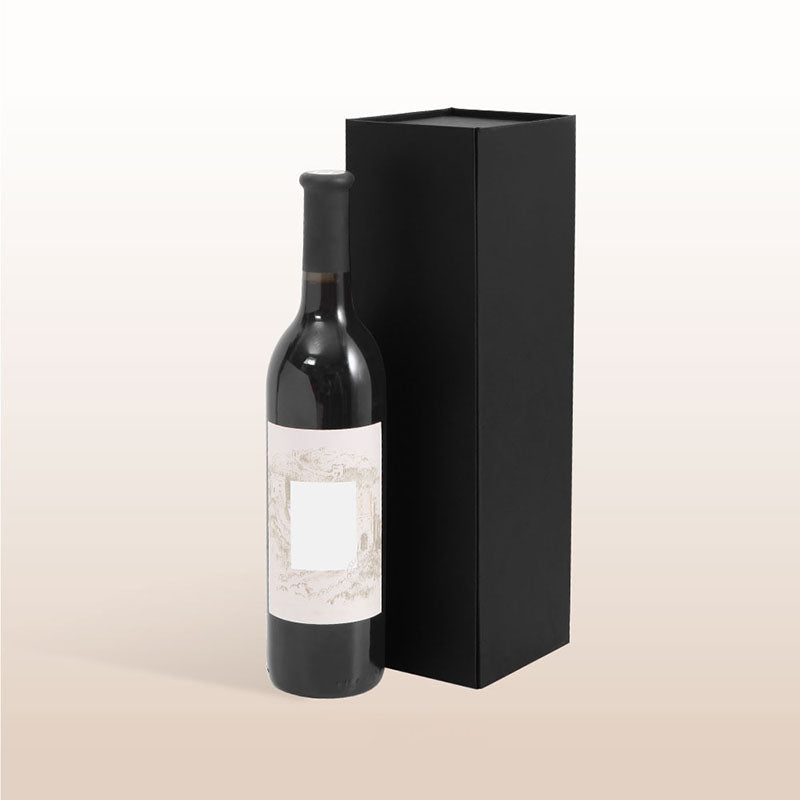 PKGSMART 13.5x4.5x4 Inches Wine Bottle Gift Boxes for Liquor and Champagne - Pack of 2/6/30/300 boxes