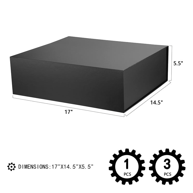 Wholesale 2 Colors 17x14.5x5.5 Inches Extra Large Square-Flap Gift Box for Large Gifts